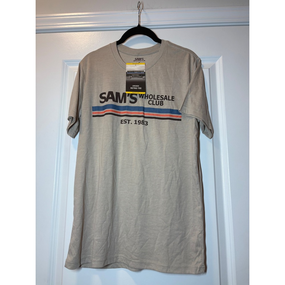 Sams Wholesale Club NWT Retro Tee Tan Unisex - Medium